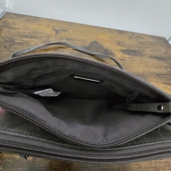 Rosetti Gray Faux Leather Shoulder Bag Purse - Picture 5 of 9